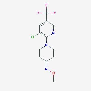1-[3-chloro-5-(trifluoromethyl)pyridin-2-yl]-N-methoxypiperidin-4-imine