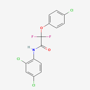 molecular formula C14H8Cl3F2NO2 B3034899 2-(4-chlorophenoxy)-N-(2,4-dichlorophenyl)-2,2-difluoroacetamide CAS No. 250714-67-1