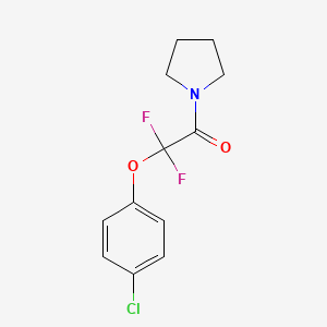 molecular formula C12H12ClF2NO2 B3034900 2-(4-Chlorophenoxy)-2,2-difluoro-1-(1-pyrrolidinyl)-1-ethanone CAS No. 250714-70-6