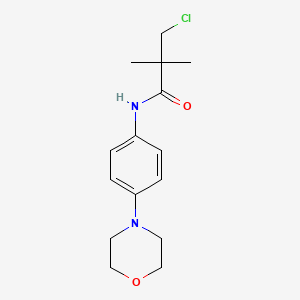 3-chloro-2,2-dimethyl-N-(4-morpholinophenyl)propanamide
