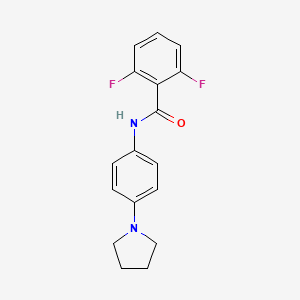 2,6-difluoro-N-[4-(1-pyrrolidinyl)phenyl]benzenecarboxamide