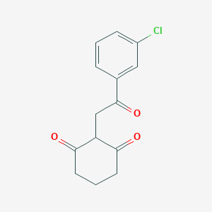 molecular formula C14H13ClO3 B3034921 2-[2-(3-Chlorophenyl)-2-oxoethyl]-1,3-cyclohexanedione CAS No. 251310-31-3