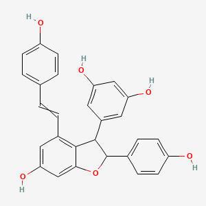 molecular formula C28H22O6 B3034946 Viniferin CAS No. 253435-07-3