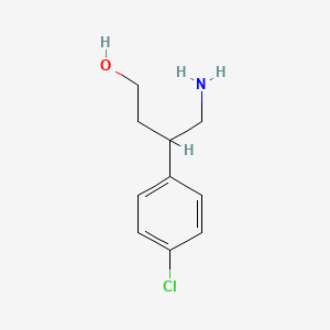 molecular formula C10H14ClNO B3034948 4-Amino-3-(4-chlorophenyl)butan-1-ol CAS No. 255050-52-3
