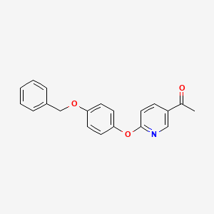 molecular formula C20H17NO3 B3034957 5-乙酰基-2-(4-(苄氧基)苯氧基)吡啶 CAS No. 257609-07-7