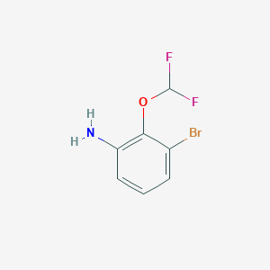 molecular formula C7H6BrF2NO B3034960 3-Bromo-2-(difluoromethoxy)aniline CAS No. 259243-50-0