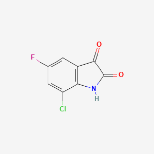 molecular formula C8H3ClFNO2 B3034961 7-Chloro-5-fluoroindoline-2,3-dione CAS No. 259860-03-2