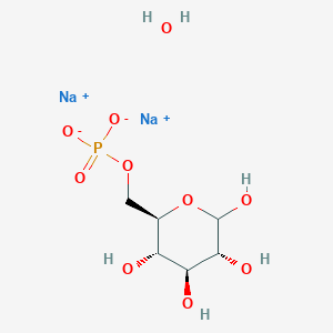 molecular formula C6H13Na2O10P B3034965 disodium;[(2R,3S,4S,5R)-3,4,5,6-tetrahydroxyoxan-2-yl]methyl phosphate;hydrate CAS No. 26117-86-2