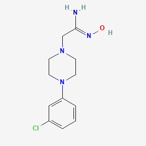 molecular formula C12H17ClN4O B3034967 4-(3-Chlorophenyl)-1-Piperazineacetamidoxime CAS No. 261623-65-8