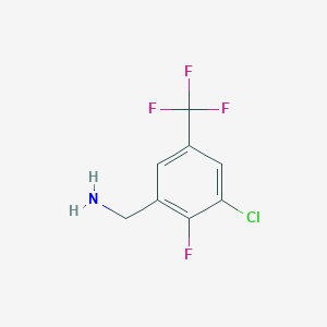 molecular formula C8H6ClF4N B3034969 3-Chloro-2-fluoro-5-(trifluoromethyl)benzylamine CAS No. 261763-07-9