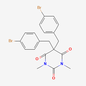 molecular formula C20H18Br2N2O3 B3034977 5,5-Bis[(4-bromophenyl)methyl]-1,3-dimethyl-1,3-diazinane-2,4,6-trione CAS No. 263356-33-8