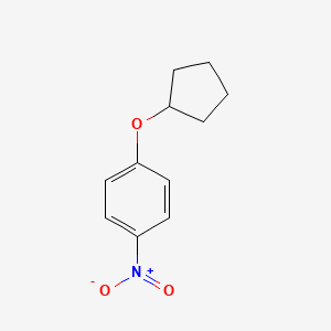 molecular formula C11H13NO3 B3034981 1-(Cyclopentyloxy)-4-nitrobenzene CAS No. 26455-35-6