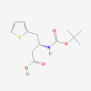 (R)-3-((tert-butoxycarbonyl)amino)-4-(thiophen-2-yl)butanoic acid