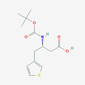molecular formula C13H19NO4S B3034995 Boc-(S)-3-Amino-4-(3-thienyl)-butyric acid CAS No. 270263-00-8