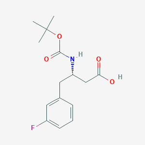 molecular formula C15H20FNO4 B3034998 Boc-(S)-3-Amino-4-(3-fluorophenyl)butyric acid CAS No. 270596-51-5