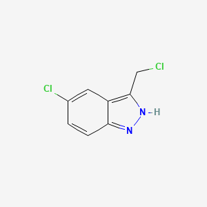 molecular formula C8H6Cl2N2 B3035004 5-氯-3-(氯甲基)-1H-吲唑 CAS No. 27328-69-4