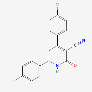molecular formula C19H13ClN2O B3035008 4-(4-Chlorophenyl)-6-(4-methylphenyl)-2-oxo-1,2-dihydro-3-pyridinecarbonitrile CAS No. 278610-33-6