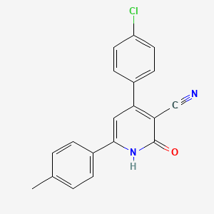 molecular formula C19H13ClN2O B3035008 4-(4-氯苯基)-6-(4-甲基苯基)-2-氧代-1,2-二氢-3-吡啶甲腈 CAS No. 278610-33-6