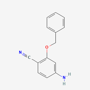 molecular formula C14H12N2O B3035024 4-Amino-2-(benzyloxy)benzonitrile CAS No. 284044-40-2