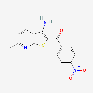 (3-Amino-4,6-dimethylthieno[2,3-b]pyridin-2-yl)(4-nitrophenyl)methanone