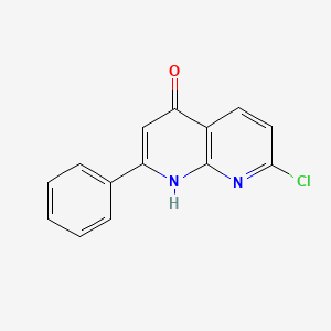 molecular formula C14H9ClN2O B3035028 7-Chloro-4-hydroxy-2-phenyl-1,8-naphthyridine CAS No. 286411-09-4