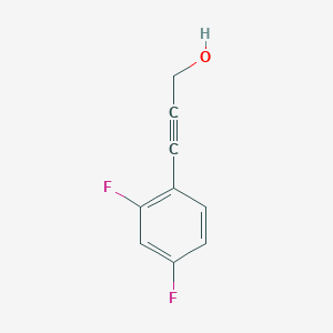molecular formula C9H6F2O B3035033 2-丙炔-1-醇，3-(2,4-二氟苯基)- CAS No. 288100-99-2