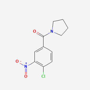 molecular formula C11H11ClN2O3 B3035034 1-(4-Chloro-3-nitrobenzoyl)pyrrolidine CAS No. 288154-78-9