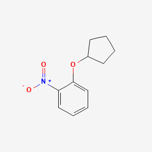 molecular formula C11H13NO3 B3035044 1-(Cyclopentyloxy)-2-nitrobenzene CAS No. 29026-77-5