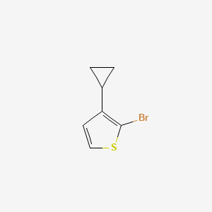molecular formula C7H7BrS B3035056 2-溴-3-环丙基噻吩 CAS No. 29481-32-1