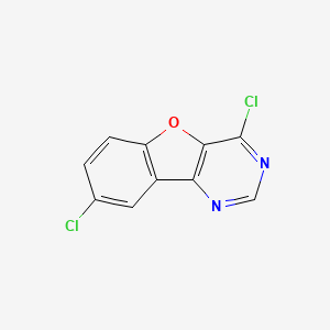 molecular formula C10H4Cl2N2O B3035058 4,8-二氯[1]苯并呋喃[3,2-d]嘧啶 CAS No. 294874-71-8