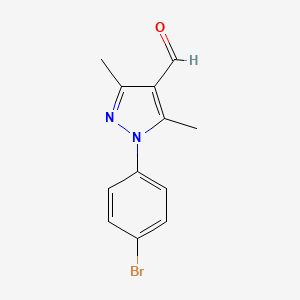 1-(4-bromophenyl)-3,5-dimethyl-1H-pyrazole-4-carbaldehyde