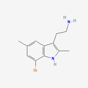 molecular formula C12H15BrN2 B3035075 2-(7-bromo-2,5-dimethyl-1H-indol-3-yl)ethanamine CAS No. 299163-59-0