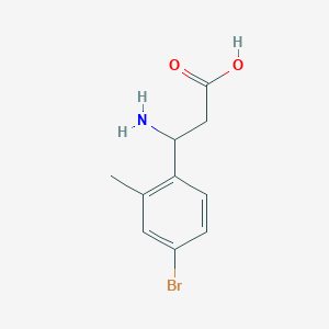 molecular formula C10H12BrNO2 B3035076 3-Amino-3-(4-bromo-2-methylphenyl)propanoic acid CAS No. 299164-09-3
