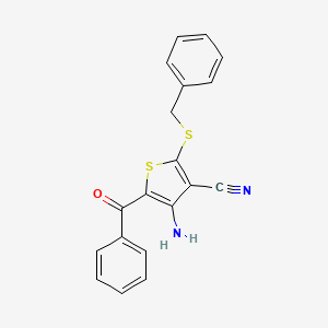 4-Amino-5-benzoyl-2-(benzylsulfanyl)-3-thiophenecarbonitrile