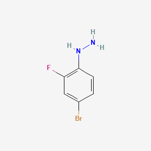 molecular formula C6H6BrFN2 B3035083 (4-溴-2-氟苯基)肼 CAS No. 299440-17-8