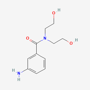 molecular formula C11H16N2O3 B3035087 3-amino-N,N-bis(2-hydroxyethyl)benzamide CAS No. 301172-77-0