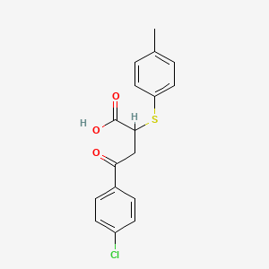 4-(4-Chlorophenyl)-2-[(4-methylphenyl)sulfanyl]-4-oxobutanoic acid