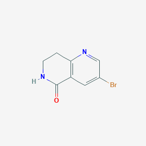 molecular formula C8H7BrN2O B3035094 3-溴-7,8-二氢-1,6-萘啶-5(6H)-酮 CAS No. 301666-81-9