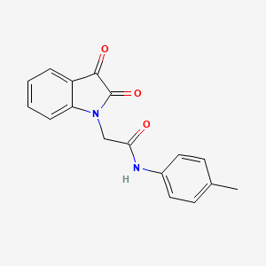 molecular formula C17H14N2O3 B3035095 2-(2,3-二氧代-2,3-二氢-1H-吲哚-1-基)-N-(4-甲基苯基)乙酰胺 CAS No. 301819-41-0