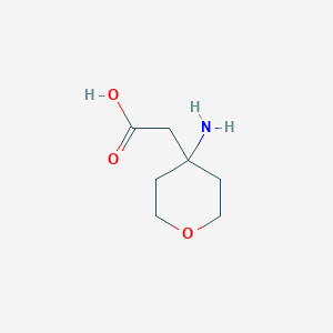 molecular formula C7H13NO3 B3035098 (4-aminotetrahydro-2H-pyran-4-yl)acetic acid CAS No. 303037-29-8