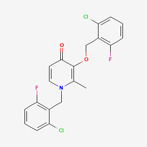 1-(2-Chloro-6-fluorobenzyl)-3-((2-chloro-6-fluorobenzyl)oxy)-2-methyl-4(1H)-pyridinone
