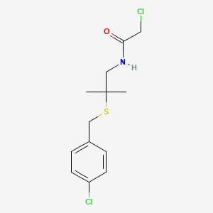2-chloro-N-{2-[(4-chlorobenzyl)sulfanyl]-2-methylpropyl}acetamide