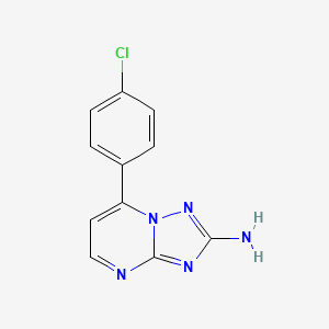 7-(4-Chlorophenyl)[1,2,4]triazolo[1,5-a]pyrimidin-2-amine
