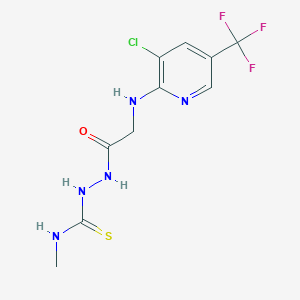 2-(2-{[3-chloro-5-(trifluoromethyl)-2-pyridinyl]amino}acetyl)-N-methyl-1-hydrazinecarbothioamide