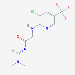 2-[[3-chloro-5-(trifluoromethyl)pyridin-2-yl]amino]-N-(dimethylaminomethylidene)acetamide