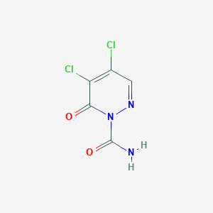 molecular formula C5H3Cl2N3O2 B3035132 4,5-二氯-6-氧代-1(6H)-嘧啶并甲酰胺 CAS No. 303148-25-6