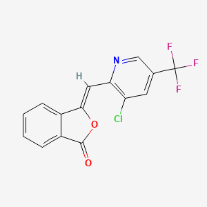 (3Z)-3-[[3-chloro-5-(trifluoromethyl)pyridin-2-yl]methylidene]-2-benzofuran-1-one