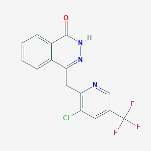 molecular formula C15H9ClF3N3O B3035136 4-{[3-chloro-5-(trifluoromethyl)-2-pyridinyl]methyl}-1(2H)-phthalazinone CAS No. 303148-44-9