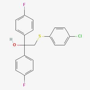 molecular formula C20H15ClF2OS B3035177 2-[(4-Chlorophenyl)sulfanyl]-1,1-bis(4-fluorophenyl)-1-ethanol CAS No. 303152-08-1