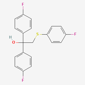 1,1-Bis(4-fluorophenyl)-2-[(4-fluorophenyl)sulfanyl]-1-ethanol